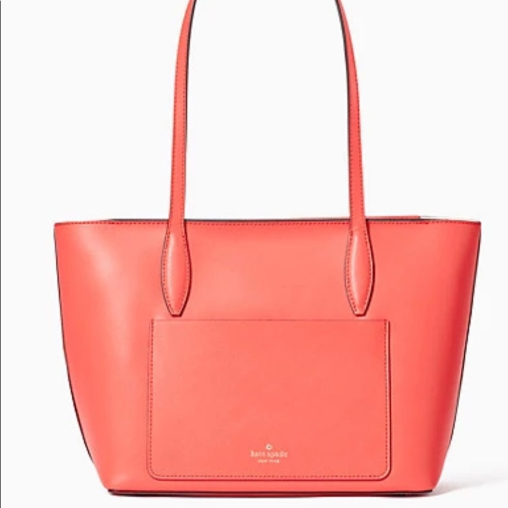 Kate spade ♠️ coral tote! NWT GORGEOUS! - Picture 2 of 12